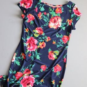 Women's Navy Floral Dress - Size S